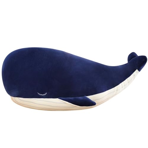 TOPLITHE Blauwal Kuscheltier, Niedliche Meeresbewohner Plüsch Kuschelkissen Kawaii Raumdekoration for Kinder ungen Und Mädchen(65CM/25.5IN) von TOPLITHE