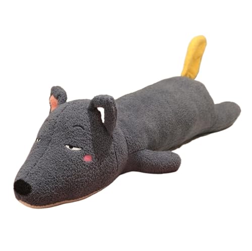 TOPLITHE Cartoon-Tier-langes Kissen aus Plüsch, weiches, umarmendes Körperkissen for Mädchen und Jungen for Schlafen, langes Kissen, Stoffpuppe, Geschenke for Weihnachten, Geburtstag(Wolf,65CM/26IN) TOPLITHE Cartoon-Tier-langes Kissen aus Plüsch, weiches, umarmendes Körperkissen for Mädchen und Jungen for Schlafen, langes Kissen, Stoffpuppe, Geschenke for Weihnachten, Geburtstag(Wolf,65CM/26IN) von TOPLITHE