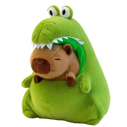 TOPLITHE Cute Capybara Plush, Capybara with Detachable Crocodile Cover Plushie for Kids Boys Birthday Christmas(50cm) von TOPLITHE