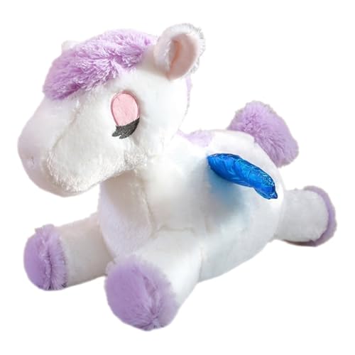 TOPLITHE Eisbären Plüschtier, Weicher Weißer Eisbär als Kuscheltier Kuschelkissen Spielzeug for Kindergeburtstage und Weihnachten(Purple,44CM/17IN) von TOPLITHE