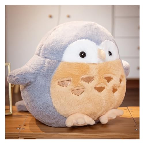 TOPLITHE Eulen Plüschtier, Superweiches Kissen Plüschtier Süßes Vogel Stofftier for Weihnachts Geburtstagsgeschenke Jungen Mädchen Kinder(Gray,37CM/15IN) von TOPLITHE