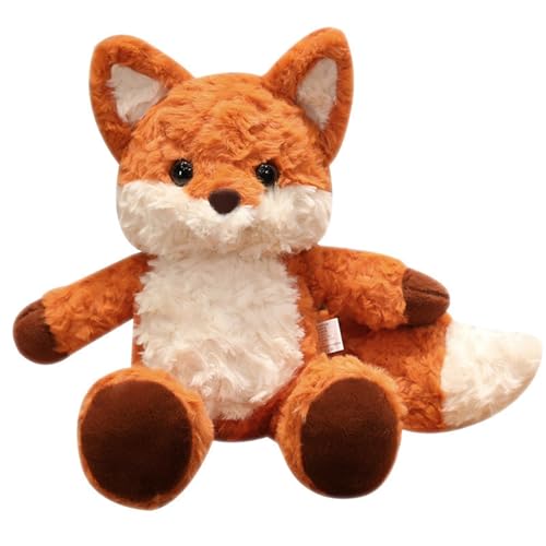 TOPLITHE Fuchs Plüschtier, Flauschiges Fuchs Puppenspielzeug Kuscheltier Kissen for Kinder Mädchen Jungen Geburtstagsgeschenk(50cm) von TOPLITHE