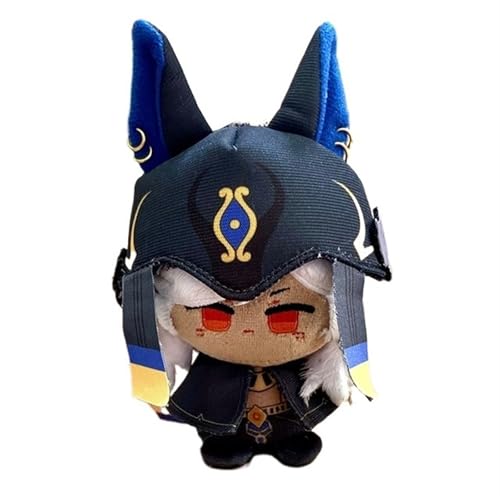 TOPLITHE Genshin Kuscheltier Schlüsselanhänger, 12CM Anime Plüschtier Niedliche Weiche Stoffpuppe Impact Carcoon Figur Als Geschenk for Fans(Cyno) von TOPLITHE
