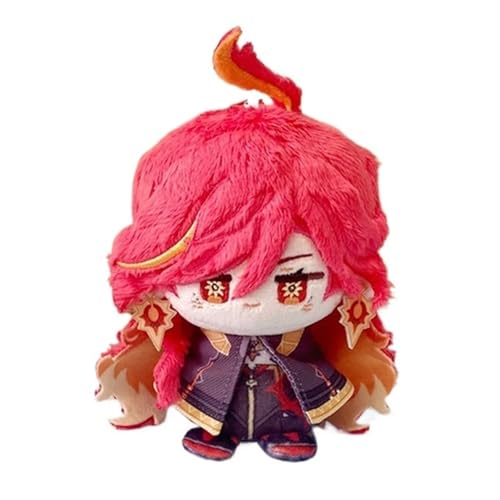 TOPLITHE Genshin Kuscheltier Schlüsselanhänger, 12CM Anime Plüschtier Niedliche Weiche Stoffpuppe Impact Carcoon Figur Als Geschenk for Fans(Mavuika) von TOPLITHE