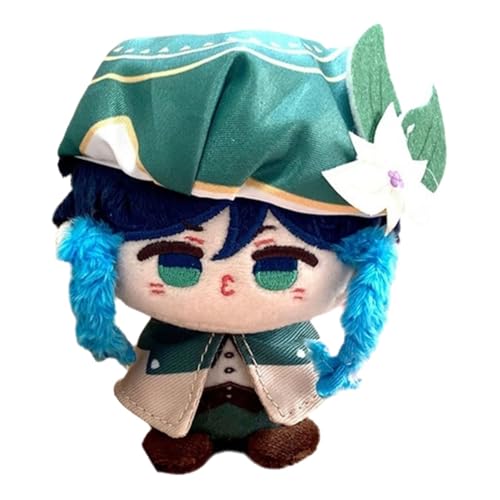 TOPLITHE Genshin Kuscheltier Schlüsselanhänger, 12CM Anime Plüschtier Niedliche Weiche Stoffpuppe Impact Carcoon Figur Als Geschenk for Fans(Venti) von TOPLITHE