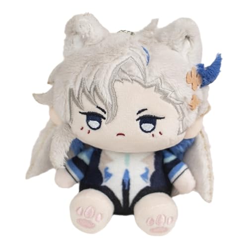 TOPLITHE Genshin Kuscheltier Schlüsselanhänger, 12cm Anime Figur Anhänger Schlüsselanhänger Plüschtier Kleine Impact Kollektion Spielzeugpuppe for Gamer Fans(Size:Neuvillette) von TOPLITHE