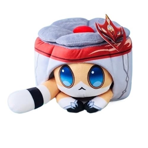 TOPLITHE Genshin Plüsch, Scaramouche Nahida Klee Furina ZhongLi Neuvillette Lyney Tartaglia Plüschfigur Impact Puppe Anime-Kollektion for Fans Geschenke(Tartaglia,16CM/6IN) von TOPLITHE