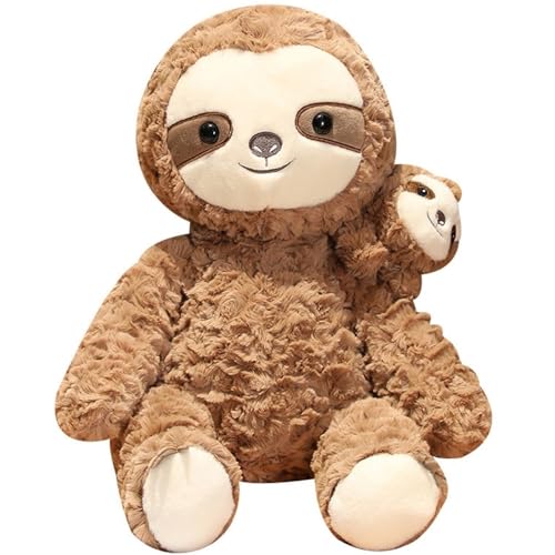 TOPLITHE Großes Kuscheliges Faultier Plüschtier, mit Süßem Baby Faultier Perfekt for Kinderfeiern und Geburtstage von Jungen und Mädchen(40CM/15IN) von TOPLITHE