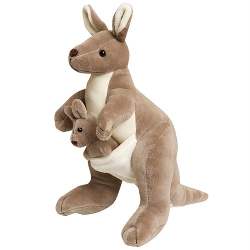 TOPLITHE Känguru Plüschtier, Niedliches Mutter und Baby Känguru Kuscheltier, Weiches Kuscheliges Plüschspielzeug for Kinder Geschenke und Zimmerdekoration(35CM/13IN) von TOPLITHE