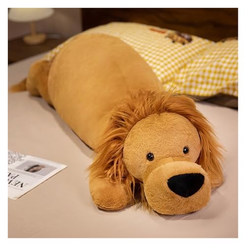 TOPLITHE Löwe Plüsch Kissen, Weiches Tier Plüschtier Lange kuschelige Körper for Kindergeburtstage und Weihnachten(90CM/35IN) von TOPLITHE