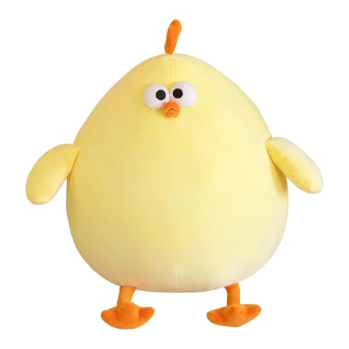 TOPLITHE Lustiges Hühner Kuscheltiere, Molliges Hühner Plüsch Superweiches Kuschelkissen Geschenk for Jungen Und Mädchen Heimdekoration(Yellow,50cm/19.6in) von TOPLITHE