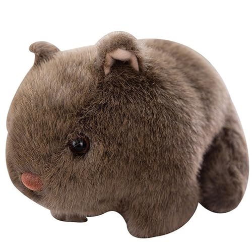 TOPLITHE Niedliches Wombat Plüschtier, Kuscheliges Wombat Plüschtier Weiches Kuscheltier Geschenk for Kinder Jungen Mädchen Geburtstag, Weihnachten(Brown,18CM/7IN) von TOPLITHE