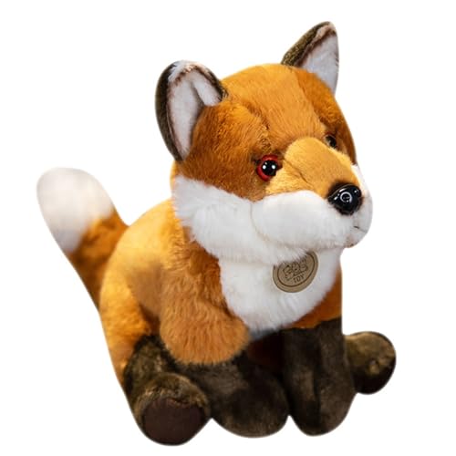 TOPLITHE Rotfuchs Kuscheltier, Stofftier Plüschtier Süßer Fuchs Heimdekoration Geschenke Plüsch for Kinder Jungen Mädchen Geburtstag Weihnachten(23CM/9IN) von TOPLITHE
