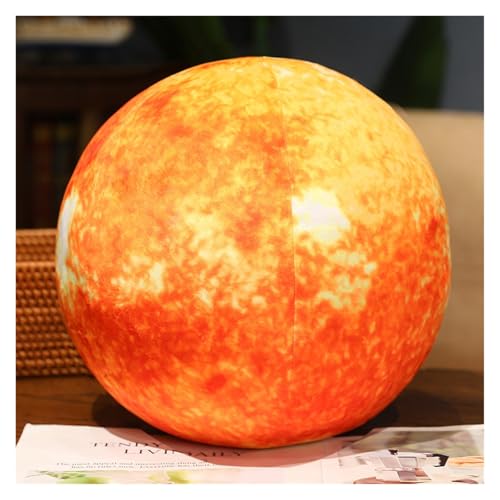 TOPLITHE Simulation Erde Sonne Planet Plüsch, Softt Planet Gefülltes Kissen Weiches Umarmungsplüschtier Pädagogisches Geschenk for Kinder Jungen Mädchen(Sun,17CM/6IN) von TOPLITHE