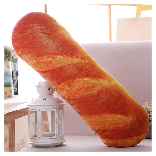 TOPLITHE Simuliertes Brotkissen, Brot-Plüschkissen, Brot, Lebensmittel, Stofftier for Büro, Zuhause, Kissen, Dekoration(A) von TOPLITHE