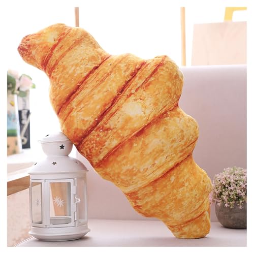TOPLITHE Simuliertes Brotkissen, Brot-Plüschkissen, Brot, Lebensmittel, Stofftier for Büro, Zuhause, Kissen, Dekoration(D) von TOPLITHE