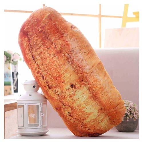 TOPLITHE Simuliertes Brotkissen, Brot-Plüschkissen, Brot, Lebensmittel, Stofftier for Büro, Zuhause, Kissen, Dekoration(F) von TOPLITHE