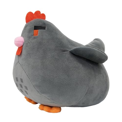 TOPLITHE Stardew Huhn Kuscheltier, Tierhuhn Plüsch Bauernhof Henne Plüschtier Kissen Als Geschenk for Spielefans(Size:Gray) von TOPLITHE