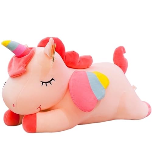 TOPLITHE Süßer Einhorn Plüsch, Kawaii Einhorn Tierchen Weiche Kuscheltiere Geschenk for Kinder Kindertag Heimdekoration(Pink,55CM/21.6IN) von TOPLITHE