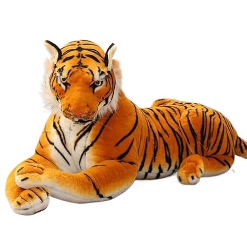 TOPLITHE Tiger Plüsch, Lebensechte Große Tiger Riesige Kuscheltiere Plüschtier Geschenke for Jungen Mädchen Home Decor (Größe Ohne Schwanz)(Brown,50CM/20IN) von TOPLITHE