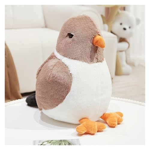 TOPLITHE Zärtliches Vögelchen Plüschtier, Weiches Tauben Tier Cartoon Taube Dekorativ Kuscheltier for Kinder und Erwachsene Wohnzimmerdekoration(Brown,40CM/15.7IN) von TOPLITHE