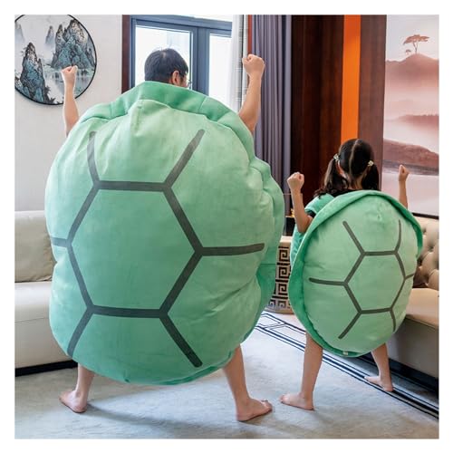 Tragbares Schildkrötenpanzer-Kissen, Schildkröten-Plüschkissen, Kuscheltiere, Kostümkissen, Spielzeug, Geschenke for Kinder, Erwachsene, for Verkleiden, Schlafzimmer, Wohnzimmer ( Size : 130cm/51in ) von TOPLITHE