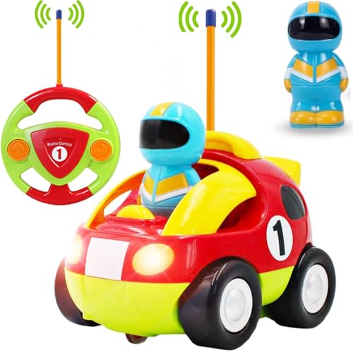 Ferngesteuertes Cartoon Polizeiauto ab 2 3 4 Jahre, Radio Control Rennwagen Spielzeug Auto mit Licht und Musik, Das erste Ferngesteuertes Auto ab 2 Jahre, Spielzeug Geschenke für 2-6 Jungen Mädchen Ferngesteuertes Cartoon Polizeiauto ab 2 3 4 Jahre, Radio Control Rennwagen Spielzeug Auto mit Licht und Musik, Das erste Ferngesteuertes Auto ab 2 Jahre, Spielzeug Geschenke für 2-6 Jungen Mädchen von TOPLIVING