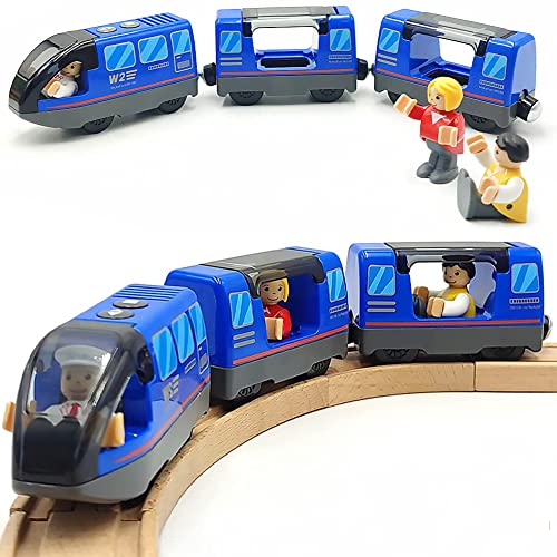 TOPLIVING Batteriebetriebener Zug für Holzeisenbahngleis-Set Spielzeug Hochgeschwindigkeit für Kleinkinder 3 4 5 Jahre alte Jungen Kinder Magnetische Kupplungen Stadtfahrzeug mit Figuren TOPLIVING Batteriebetriebener Zug für Holzeisenbahngleis-Set Spielzeug Hochgeschwindigkeit für Kleinkinder 3 4 5 Jahre alte Jungen Kinder Magnetische Kupplungen Stadtfahrzeug mit Figuren von TOPLIVING