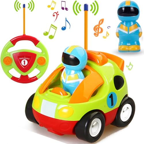TOPLIVING Ferngesteuertes Cartoon Polizeiauto ab 2 3 4 Jahre, Radio Control Rennwagen Spielzeug Auto mit Musik und Licht Spielzeug Geschenke für Kinder über 2 3 Jahre Grün TOPLIVING Ferngesteuertes Cartoon Polizeiauto ab 2 3 4 Jahre, Radio Control Rennwagen Spielzeug Auto mit Musik und Licht Spielzeug Geschenke für Kinder über 2 3 Jahre Grün von TOPLIVING