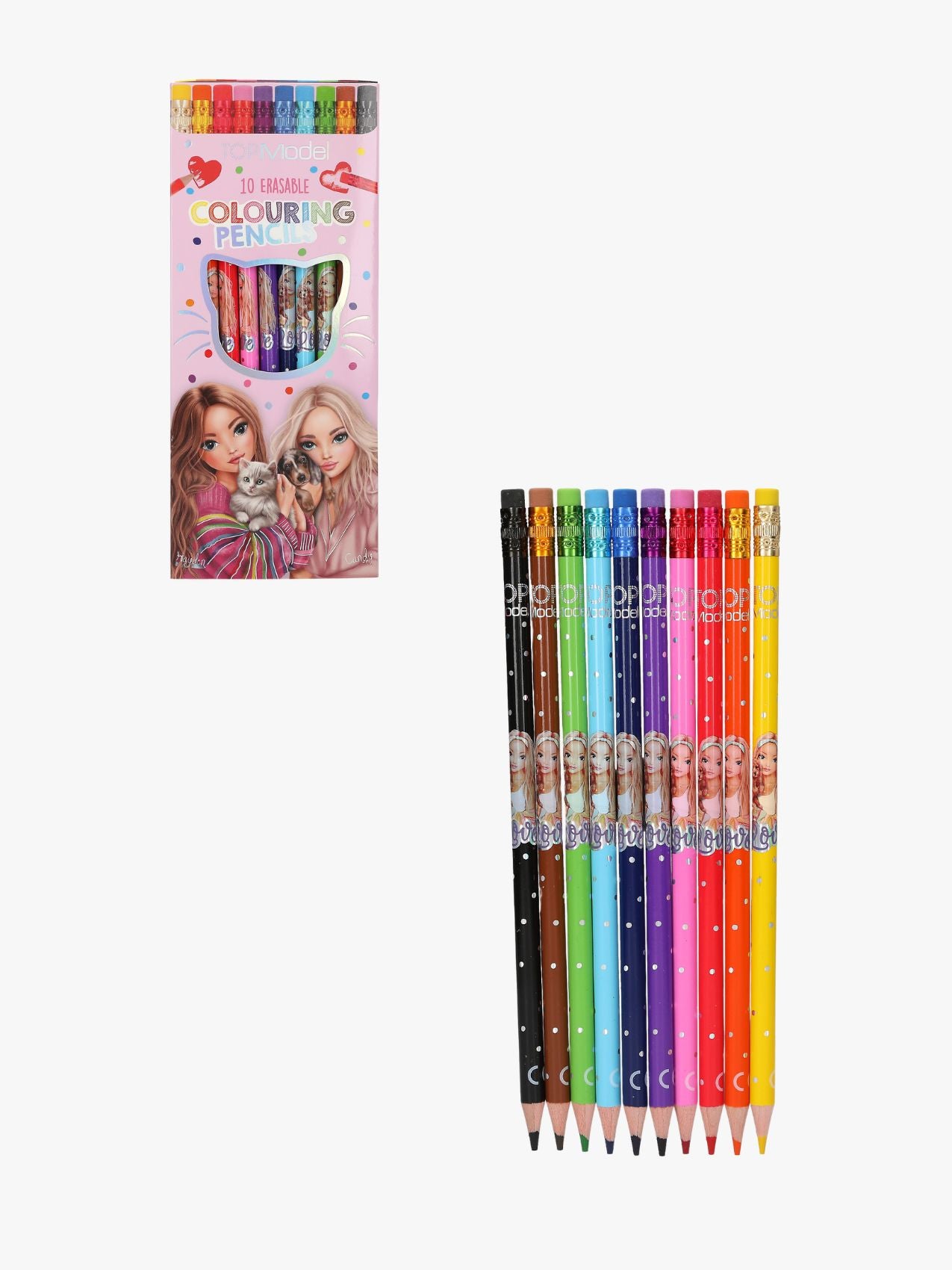 TOPModel Buntstifte Mit Radiergummi 10er-Pack TOPModel Buntstifte Mit Radiergummi 10er-Pack von TOPModel