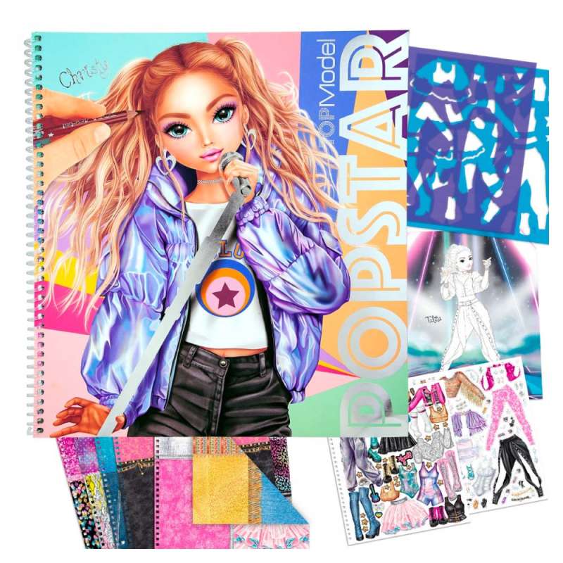 TOPModel POPSTAR Malbuch von TOPModel