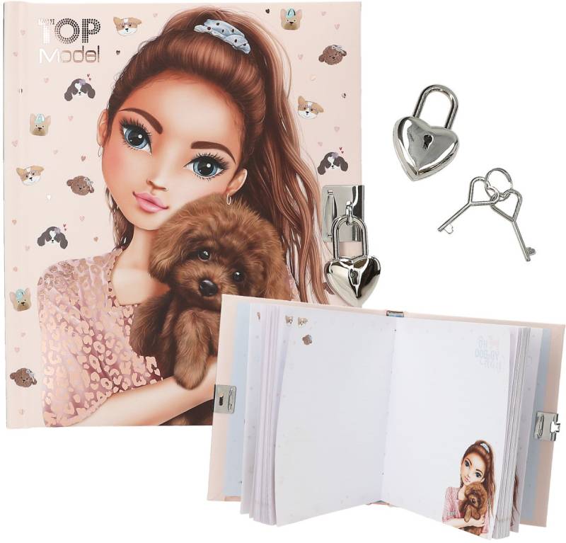 TOPModel Tagebuch mit Herz-Schloss DOGGY von TOPModel