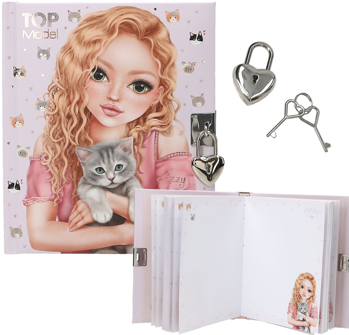TOPModel Tagebuch mit Herz-Schloss KITTY TOPModel Tagebuch mit Herz-Schloss KITTY von TOPModel