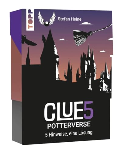 CLUE5#Potterverse. 5 Hinweise, nur eine Lösung. Das Trend-Quiz für Deine Tasche. Errate 50 Figuren, Kreaturen und Zaubersprüche, die alle Potterheads kennen müssen. Wie viele Hinweise brauchst du? von TOPP