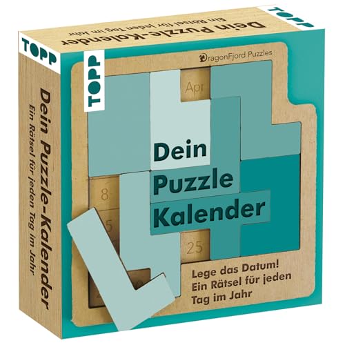 Dein Puzzle-Kalender. Lege das Datum – ein Rätsel für jeden Tag im Jahr. Das patentierte Original. Ewiger Kalender mit der unbegrenzten Logik-Herausforderung Dein Puzzle-Kalender. Lege das Datum – ein Rätsel für jeden Tag im Jahr. Das patentierte Original. Ewiger Kalender mit der unbegrenzten Logik-Herausforderung von TOPP