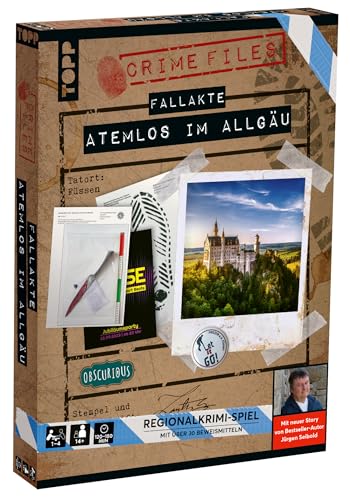 TOPP Crime Files – Fallakte: Atemlos im Allgäu. Ermitteln und Rätseln – mit realistischen Beweismitteln. Brandneue Regionalkrimi-Story von Bestsellerautor! von TOPP
