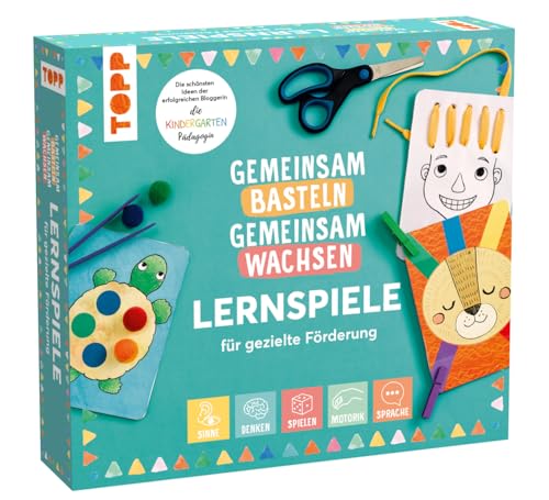 TOPP Gemeinsam basteln, gemeinsam wachsen - Lernspiel-Box für gezielte Förderung. Die Lernspiel-Box von der erfolgreichen Bloggerin: die Kindergarten-Pädagogin. Mit Lernspielen und Anleitungsbuch von TOPP