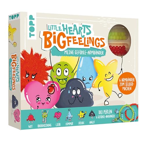 TOPP Little Hearts Big Feelings Schmuckset: Perlen und Anhänger für 6 Armbänder, die die Gefühlswelt zum Ausdruck bringen TOPP Little Hearts Big Feelings Schmuckset: Perlen und Anhänger für 6 Armbänder, die die Gefühlswelt zum Ausdruck bringen von TOPP