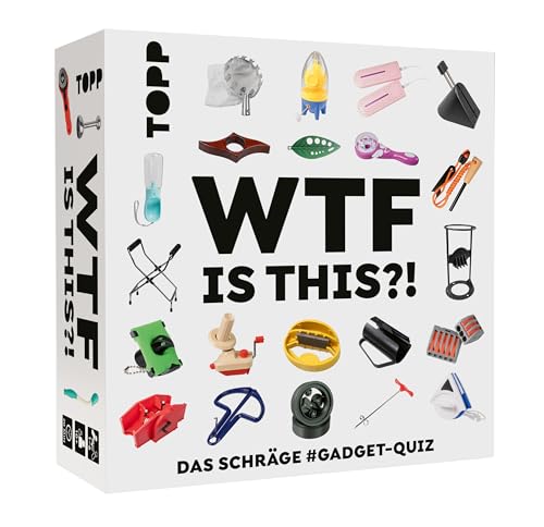 TOPP WTF is This?! Das schräge #Gadget-Quiz. Ratespiel um die unerklärlichsten Dinge, die Man mit Geld kaufen kann. Mit 100 rätselhaften Dingen aus den Untiefen des Internets TOPP WTF is This?! Das schräge #Gadget-Quiz. Ratespiel um die unerklärlichsten Dinge, die Man mit Geld kaufen kann. Mit 100 rätselhaften Dingen aus den Untiefen des Internets von TOPP