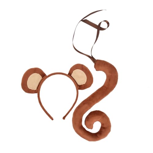 TOPPERFUN 1 Satz Affenkostüm Set mit Stirnband und Teiliges Set für Dschungelpartys und Tierkostüme Hochwertige Cosplay Zubehör für Erwachsene TOPPERFUN 1 Satz Affenkostüm Set mit Stirnband und Teiliges Set für Dschungelpartys und Tierkostüme Hochwertige Cosplay Zubehör für Erwachsene von TOPPERFUN