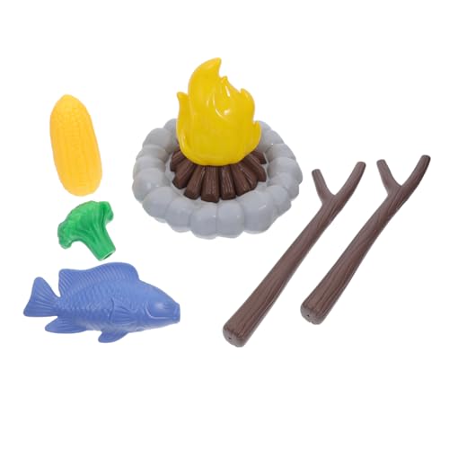 TOPPERFUN 1 Satz BBQ-lagerfeuermodell Essen Im Freien Zubehör Falsches Lagerfeuer Stellen Sie Sich Lagerfeuerspielzeug Vor Outdoor- Für Kleinkind Campen Plastik von TOPPERFUN