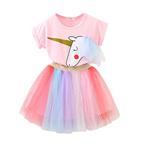 TOPPERFUN 1 Satz Einhorn Regenbogen Tüllrock Mädchen Kostüm für Geeignet für Geburtstagsfeiern Karneval und Cosplay von TOPPERFUN