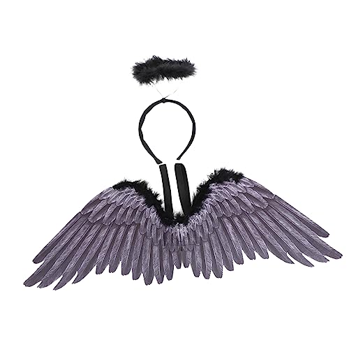 TOPPERFUN 1 Satz Flügel Kostüm Set mit Stirnband für Damen für Halloween Karneval und Cosplay Langlebig und Hautfreundlich für Besondere Anlässe TOPPERFUN 1 Satz Flügel Kostüm Set mit Stirnband für Damen für Halloween Karneval und Cosplay Langlebig und Hautfreundlich für Besondere Anlässe von TOPPERFUN