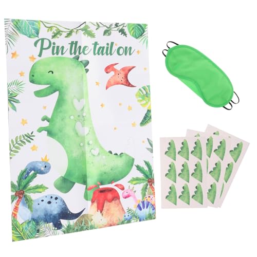TOPPERFUN 1 Satz Geburtstagsdeko Wandaufkleber für Kinderzimmer Pin The Tail The Dinosaur Spiel Zubehör für Themenparty Fördert Kreativität und Beobachtungsfähigkeiten TOPPERFUN 1 Satz Geburtstagsdeko Wandaufkleber für Kinderzimmer Pin The Tail The Dinosaur Spiel Zubehör für Themenparty Fördert Kreativität und Beobachtungsfähigkeiten von TOPPERFUN
