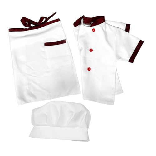 TOPPERFUN 1 Satz Kostüm Koch Outfit mit Schürze und Kochmütze Kurzärmlig für Rollenspiele und Kreative Schützt Kleidung vor Flecken und Sorgt für Komfort TOPPERFUN 1 Satz Kostüm Koch Outfit mit Schürze und Kochmütze Kurzärmlig für Rollenspiele und Kreative Schützt Kleidung vor Flecken und Sorgt für Komfort von TOPPERFUN