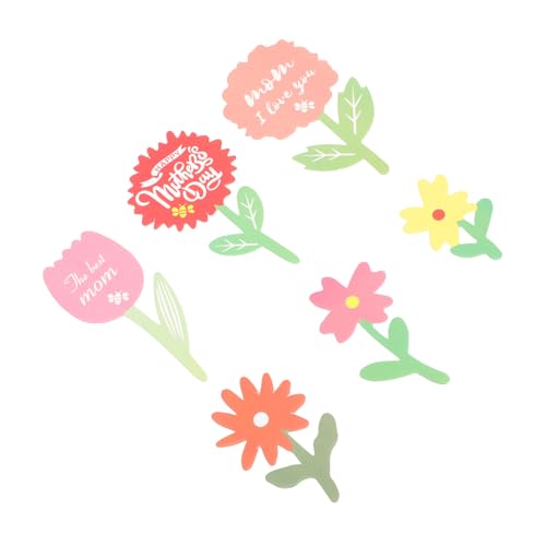 TOPPERFUN 1 Satz Kuchendekorationsset Mutter Blumenkuchen -picks Dekorationen Mama Kuchen Happy Mother's Day Cake Topper Kuchendeckel Bambusstab Colorful 60 Stück TOPPERFUN 1 Satz Kuchendekorationsset Mutter Blumenkuchen -picks Dekorationen Mama Kuchen Happy Mother's Day Cake Topper Kuchendeckel Bambusstab Colorful 60 Stück von TOPPERFUN