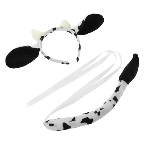 TOPPERFUN 1 Satz Kuh Kostümset mit Haarreif und Tier Cosplay Zubehör für Karneval Halloween Geburtstagsfeiern Schulaufführungen und TOPPERFUN 1 Satz Kuh Kostümset mit Haarreif und Tier Cosplay Zubehör für Karneval Halloween Geburtstagsfeiern Schulaufführungen und von TOPPERFUN