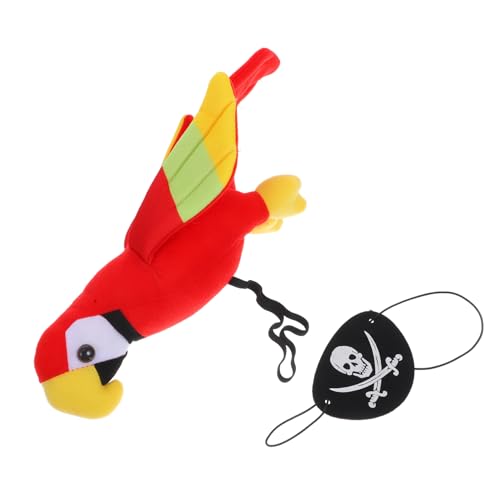 TOPPERFUN 1 Satz Piraten-Papagei- für Halloween Dekorationen simulierter Papagei Piratenvogel für die Schulter Piratenzubehör Papagei auf Plüsch TOPPERFUN 1 Satz Piraten-Papagei- für Halloween Dekorationen simulierter Papagei Piratenvogel für die Schulter Piratenzubehör Papagei auf Plüsch von TOPPERFUN
