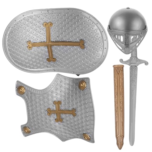 TOPPERFUN 1 Satz Römisches Rüstungsspielzeug Set für Teilig mit Schild und Langlebig und Leicht Perfektes Cosplay Zubehör für Jungen und Mädchen Fördert die Interaktion zwischen Eltern und von TOPPERFUN