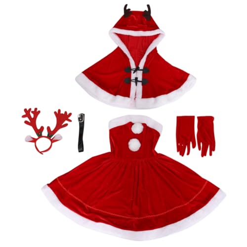 TOPPERFUN 1 Satz Weihnachtskostüm für Damen Elegantes mit Klassischem Weißen Saum Cosplay Outfit für Weihnachtsfeiern Leicht und Strapazierfähigem Gefertigt TOPPERFUN 1 Satz Weihnachtskostüm für Damen Elegantes mit Klassischem Weißen Saum Cosplay Outfit für Weihnachtsfeiern Leicht und Strapazierfähigem Gefertigt von TOPPERFUN